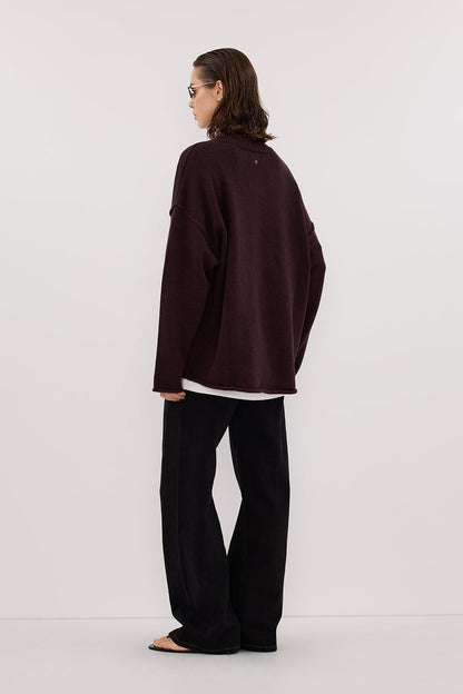 CARSON JET BLACK TALL WIDE LEG JEAN