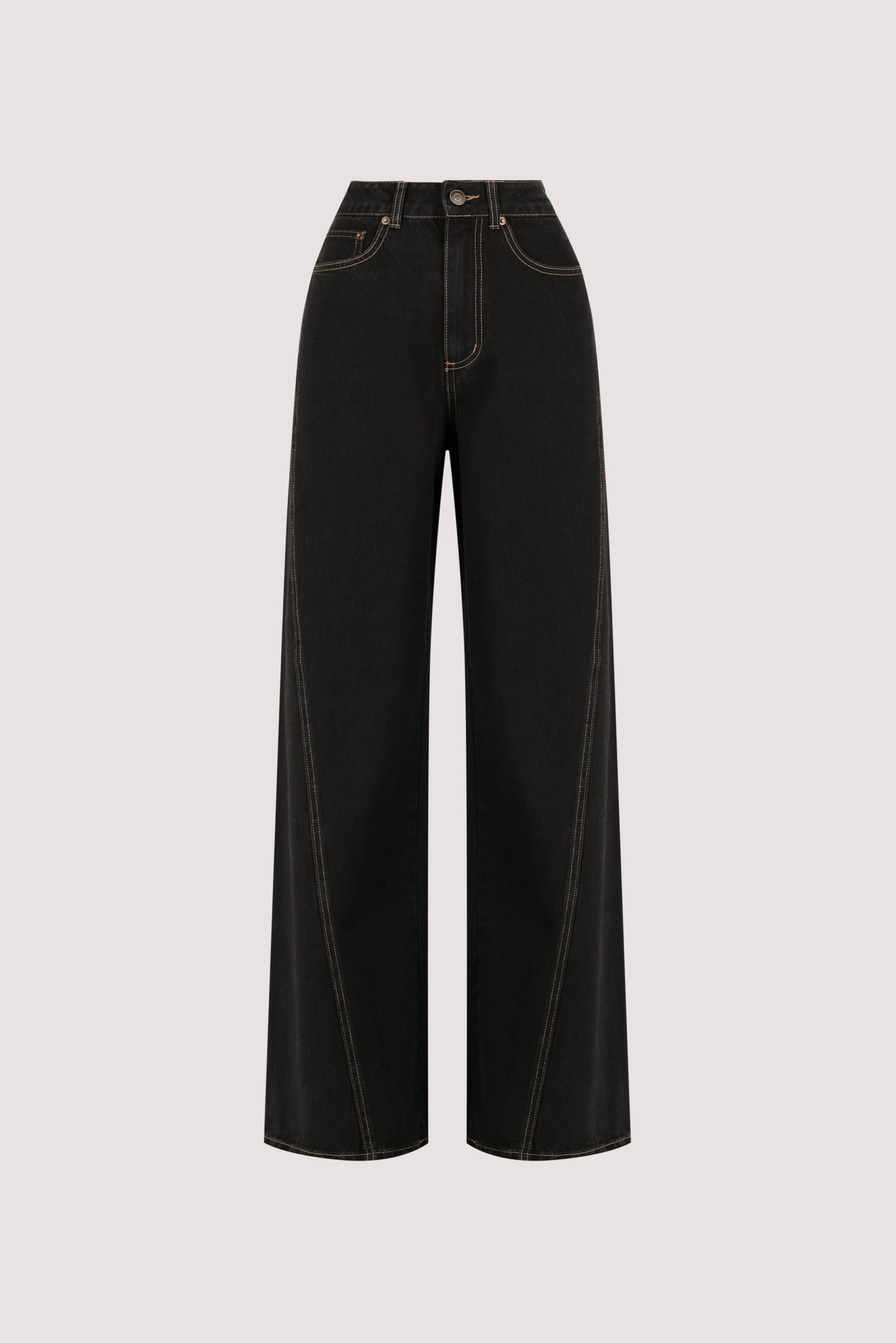 CARSON JET BLACK TALL WIDE LEG JEAN