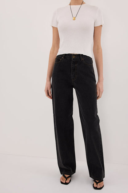 WESTIN BLACK RINSE TALL STRAIGHT JEAN