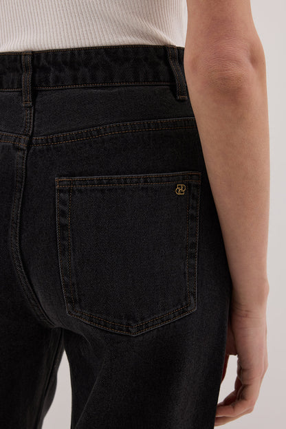 WESTIN BLACK RINSE TALL STRAIGHT JEAN