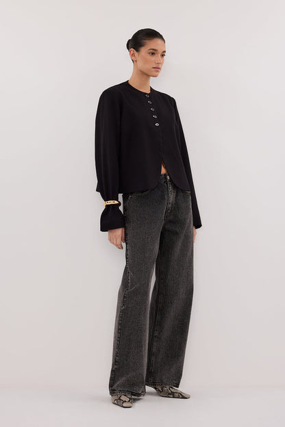 REAGAN 2.0 WASHED BLACK SLOUCHY JEAN