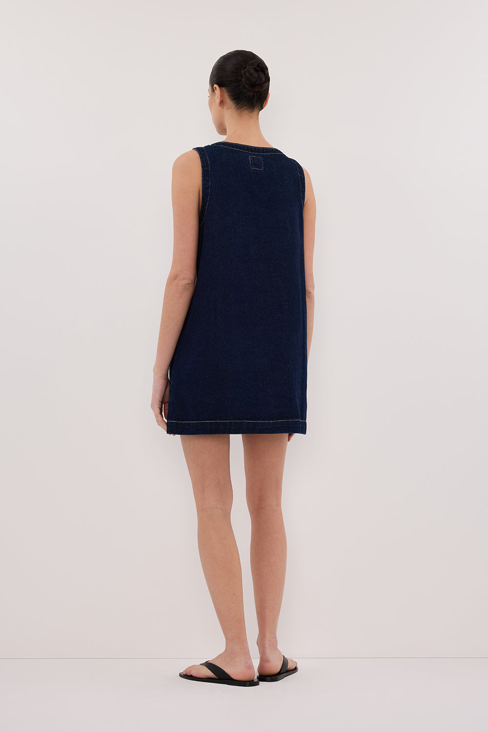 SHERI INDIGO DENIM MINI DRESS