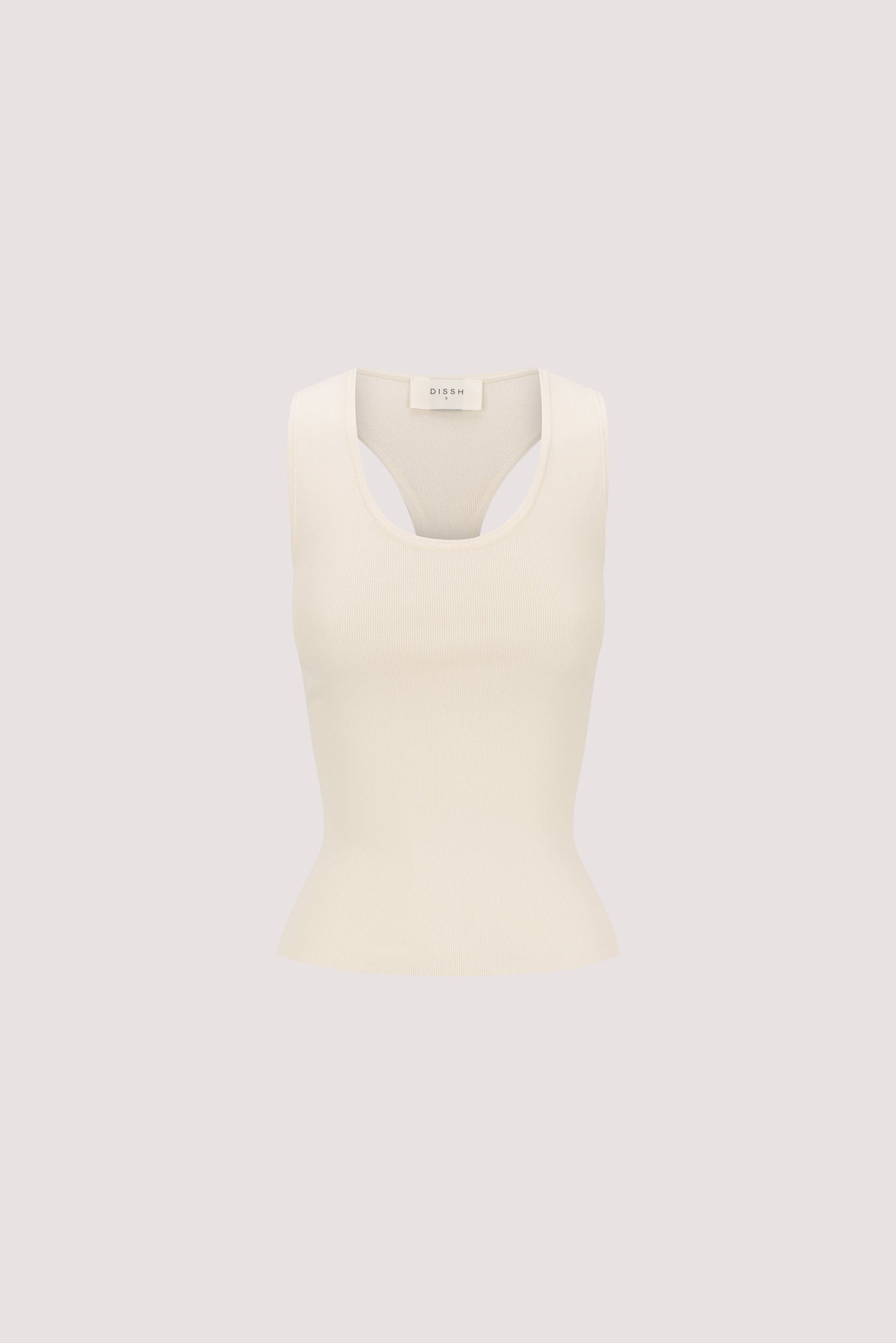 DEVIN CREAM RACER KNIT TANK