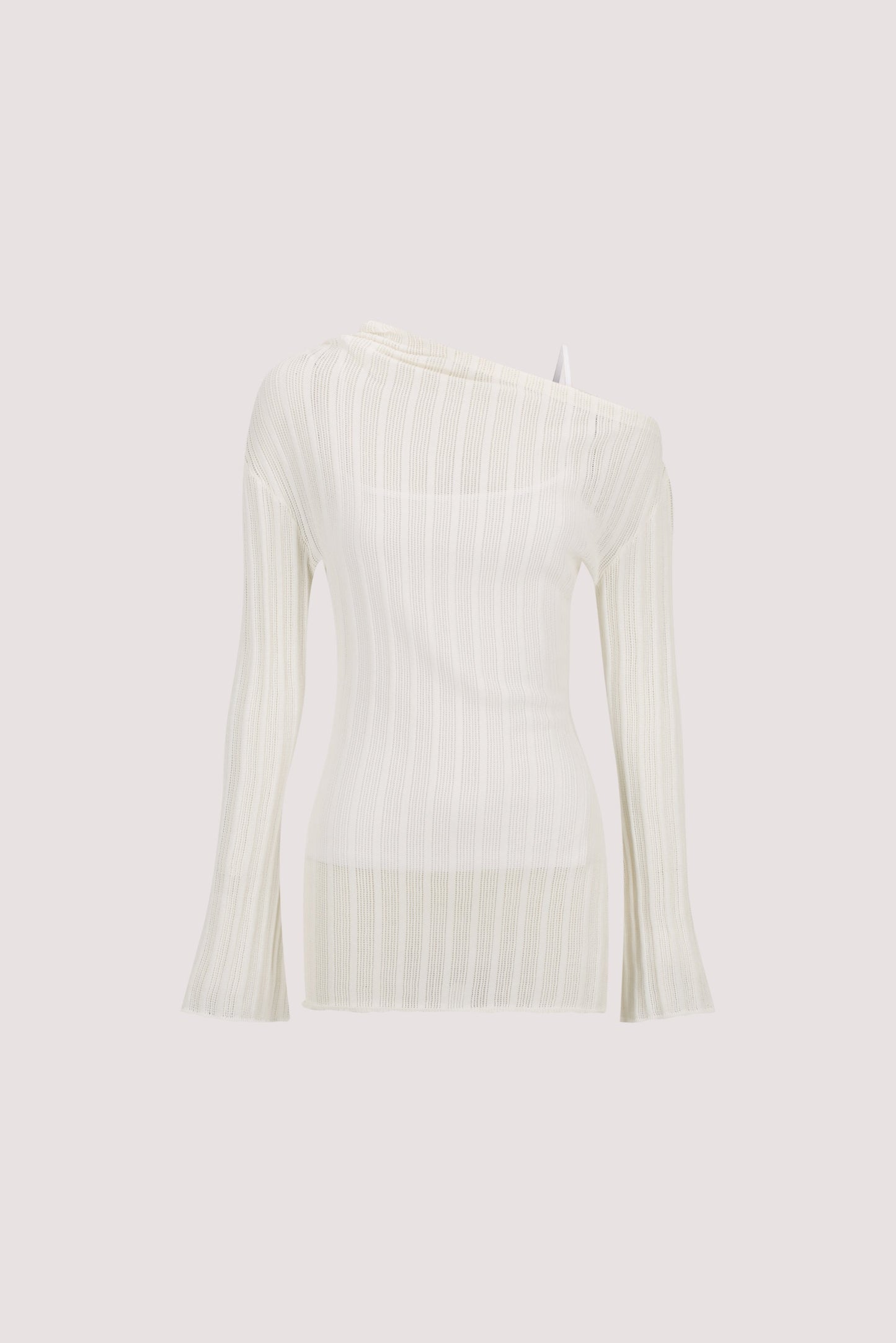 BOWIE IVORY LONG SLEEVE KNIT TOP