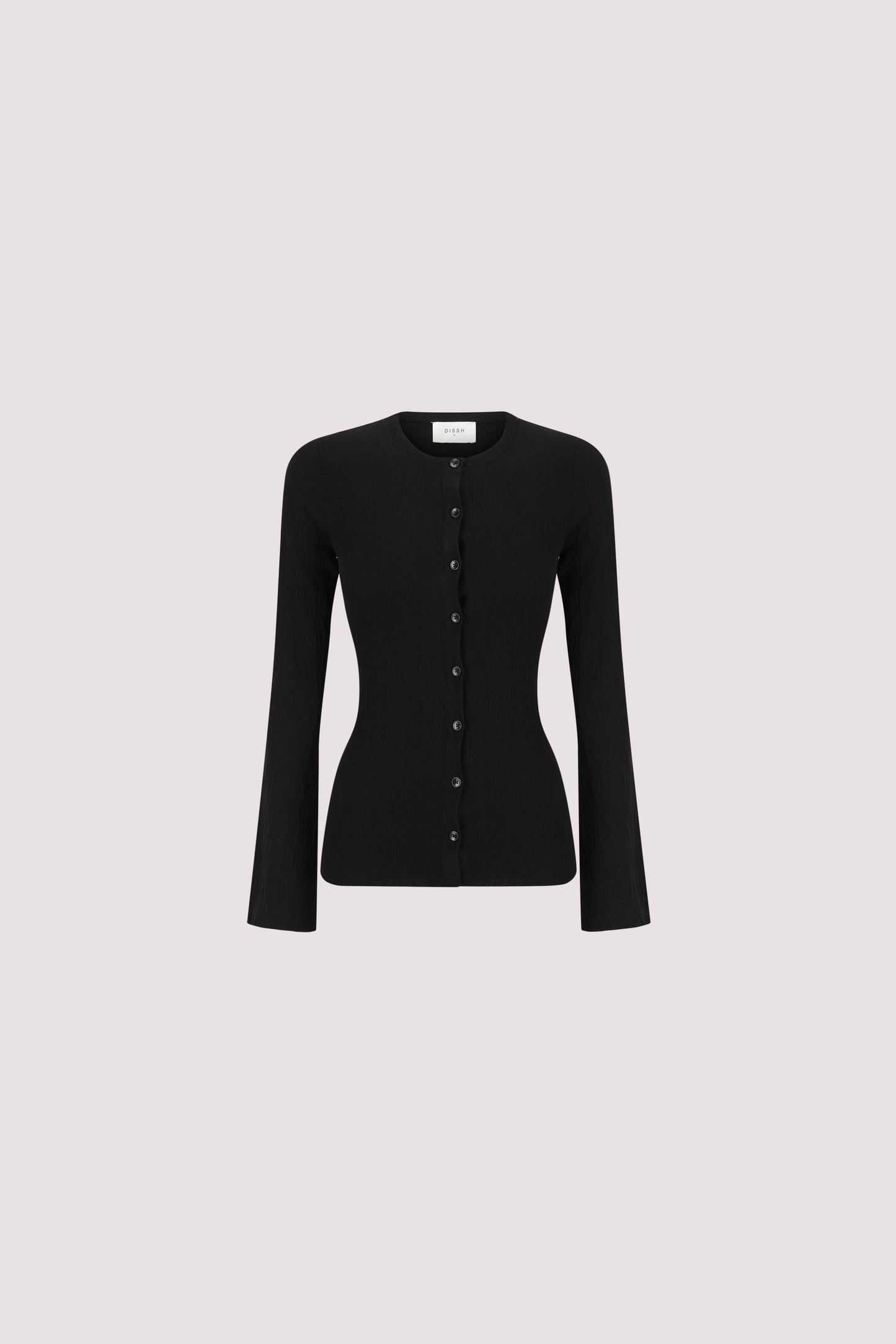 ALIAS BLACK LONG SLEEVE KNIT TOP