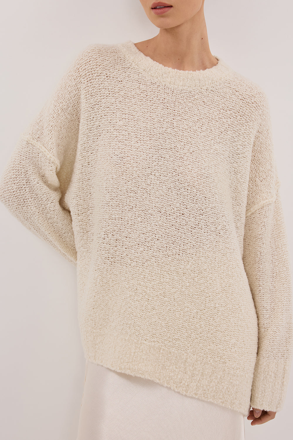 CICI CREAM LONGLINE JUMPER
