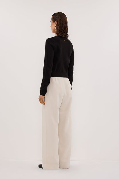 MONACO BLACK LONG SLEEVE CARDIGAN