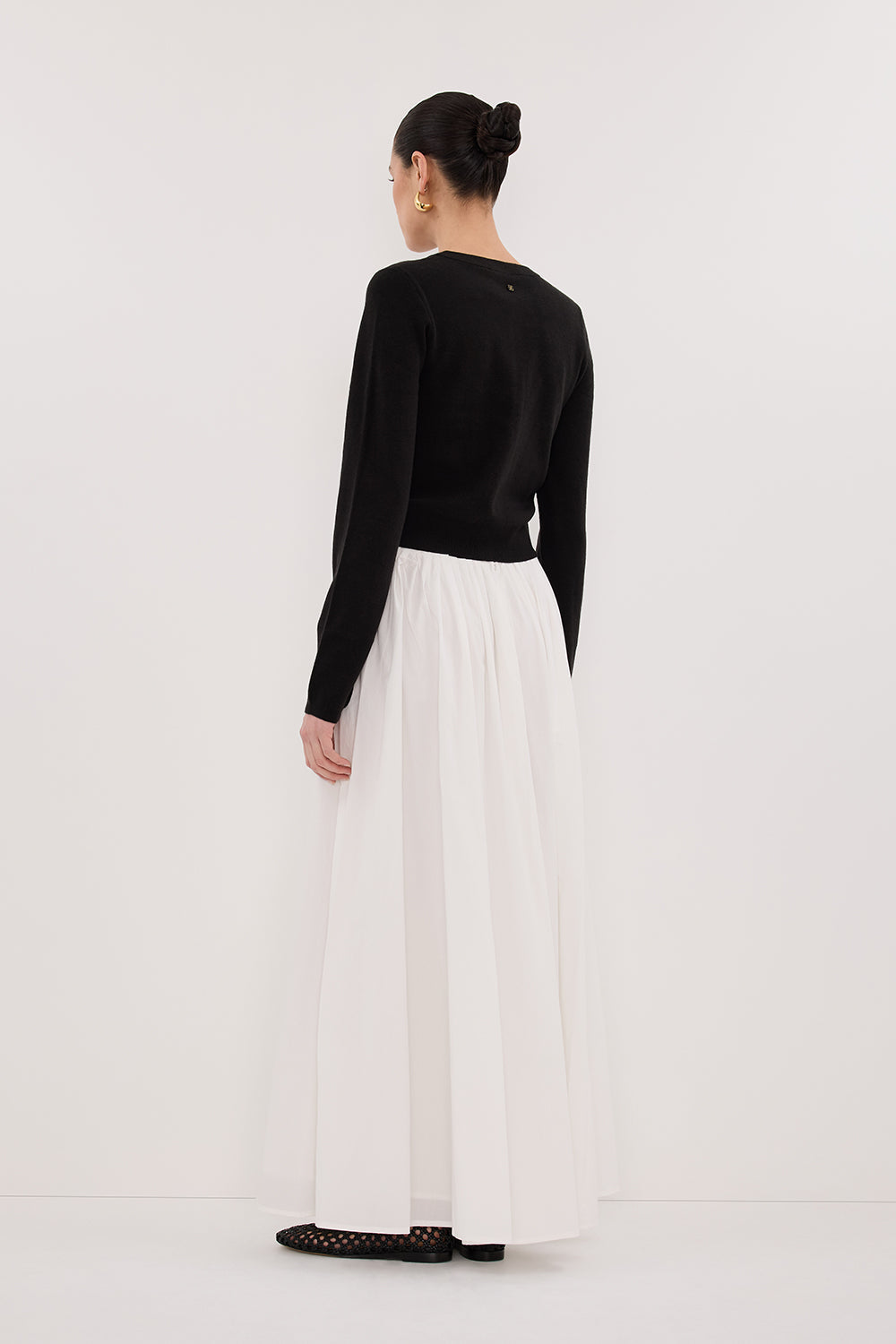 MONACO BLACK LONG SLEEVE CARDIGAN