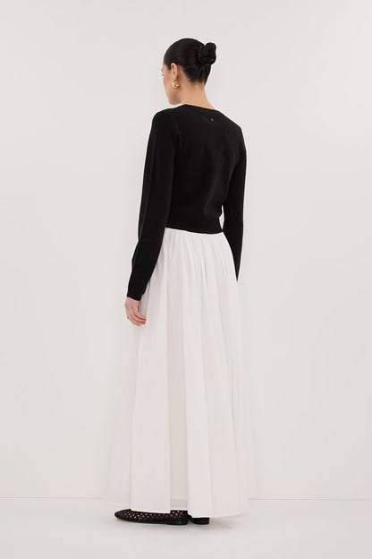 MONACO BLACK LONG SLEEVE CARDIGAN