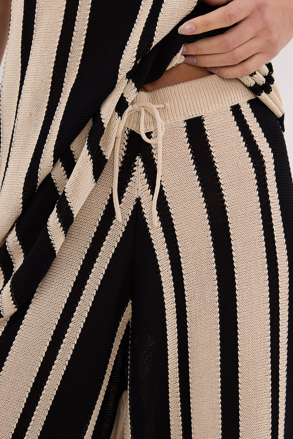 DELPHI STRIPE WIDE LEG KNIT PANT