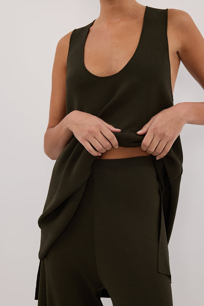 RAY FOREST WIDE LEG KNIT PANT