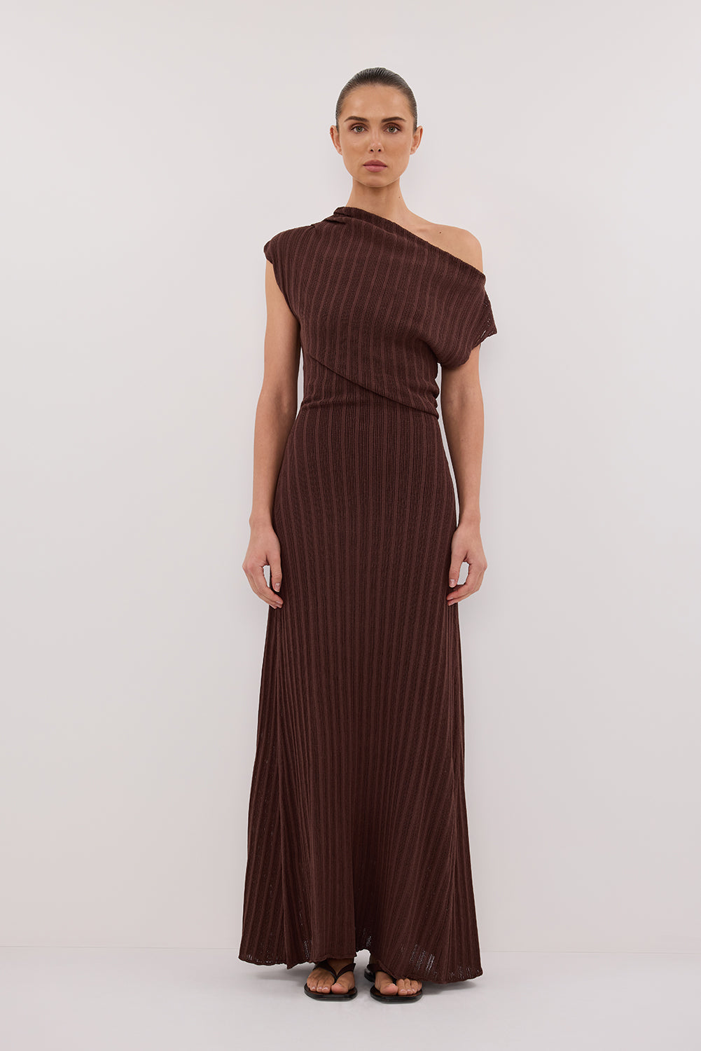 BOWIE WALNUT KNIT MAXI DRESS