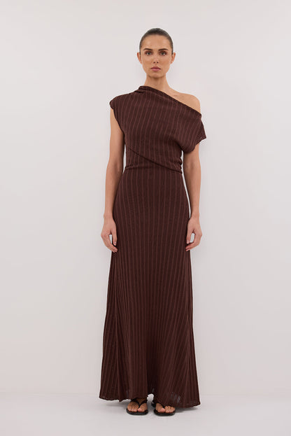 BOWIE WALNUT KNIT MAXI DRESS