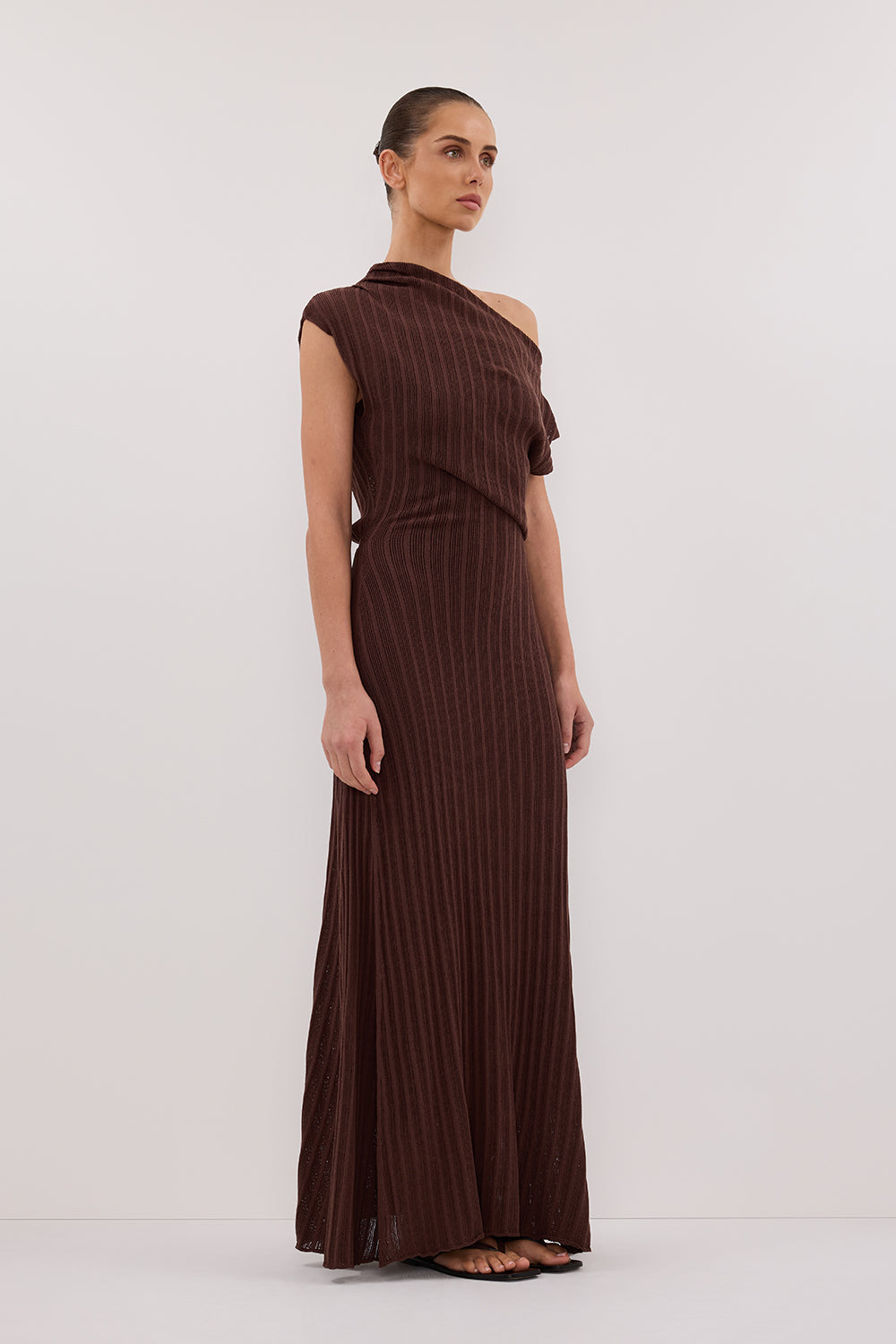 BOWIE WALNUT KNIT MAXI DRESS