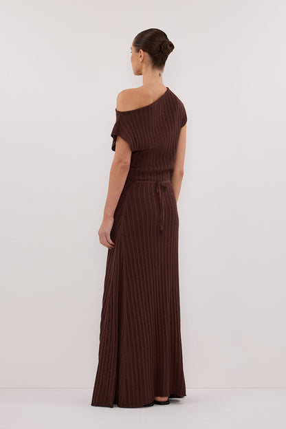 BOWIE WALNUT KNIT MAXI DRESS