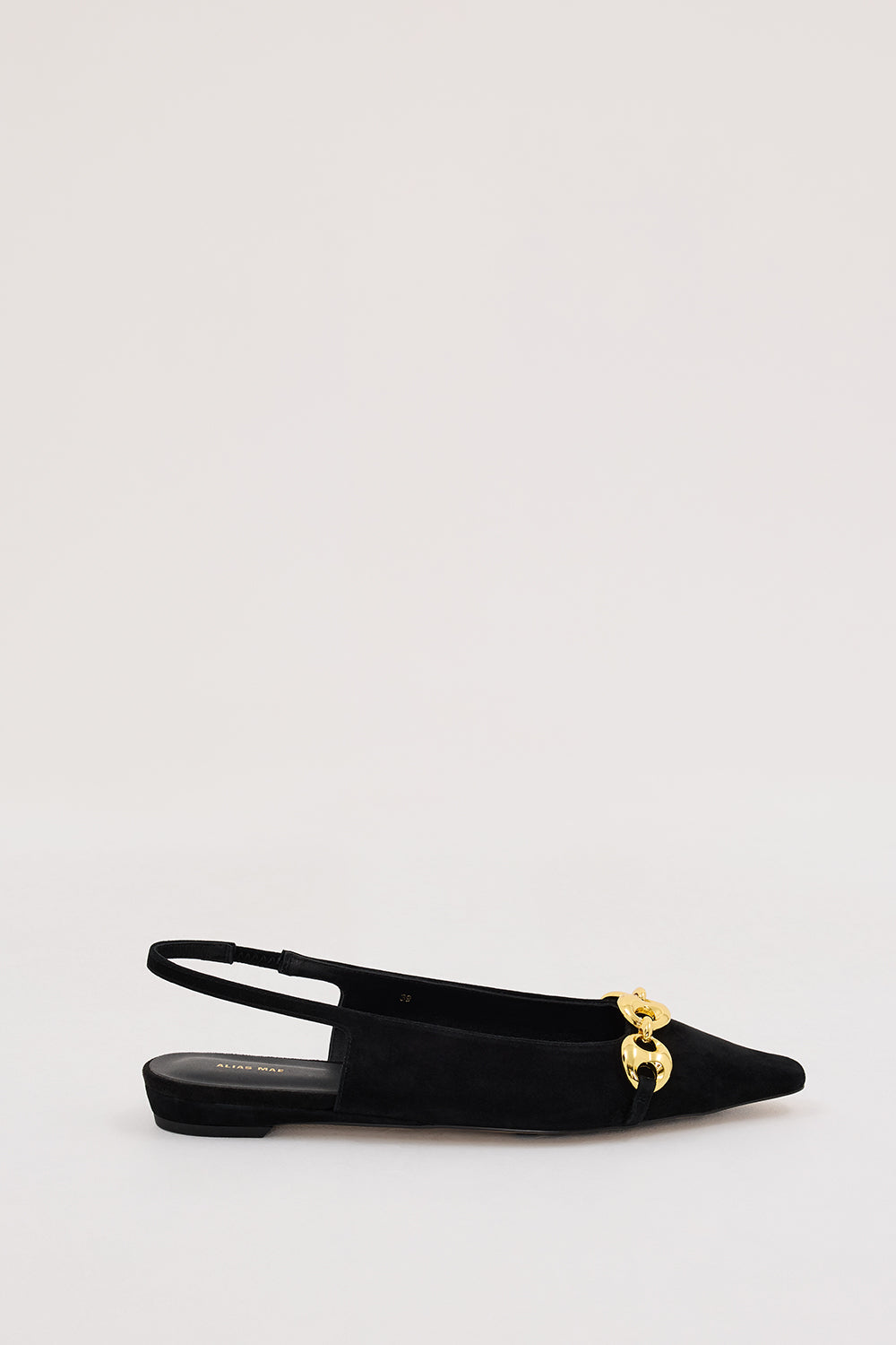 ALIAS MAE BLACK SUEDE HARRIET FLAT