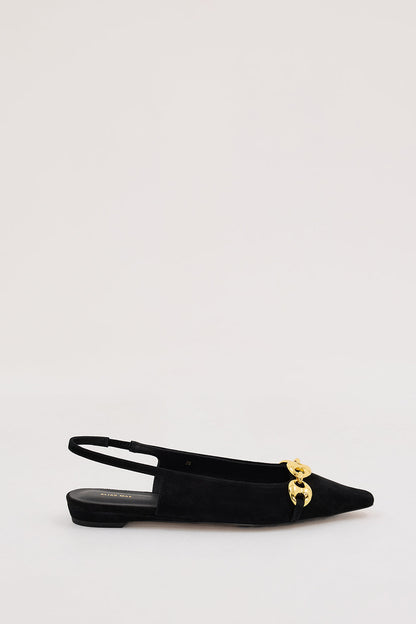 ALIAS MAE BLACK SUEDE HARRIET FLAT