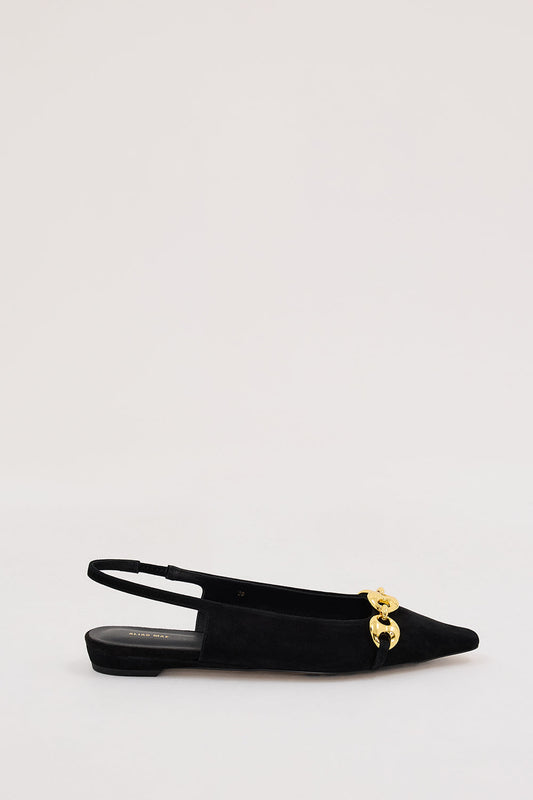 ALIAS MAE BLACK SUEDE HARRIET FLAT