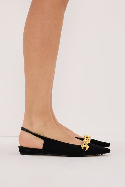 ALIAS MAE BLACK SUEDE HARRIET FLAT