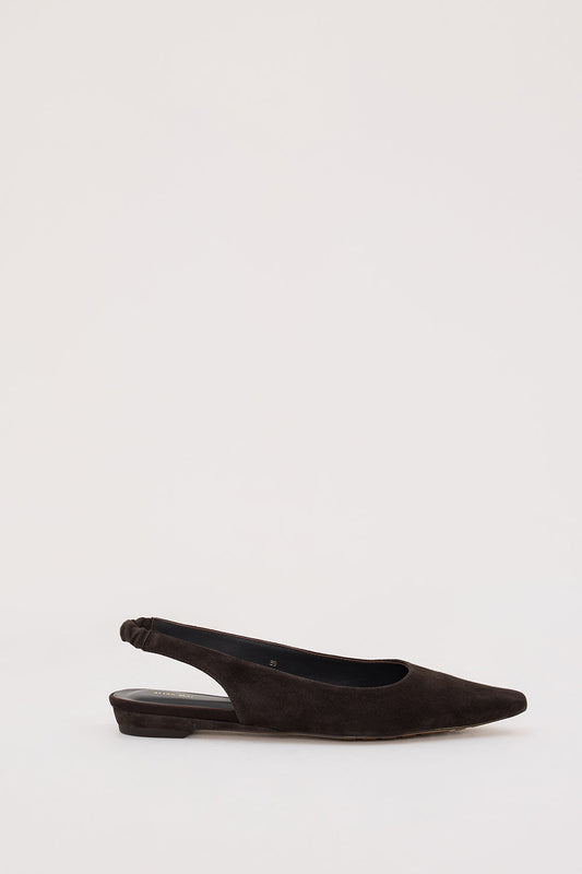 ALIAS MAE HAZEL CHOC SUEDE SLINGBACK FLAT
