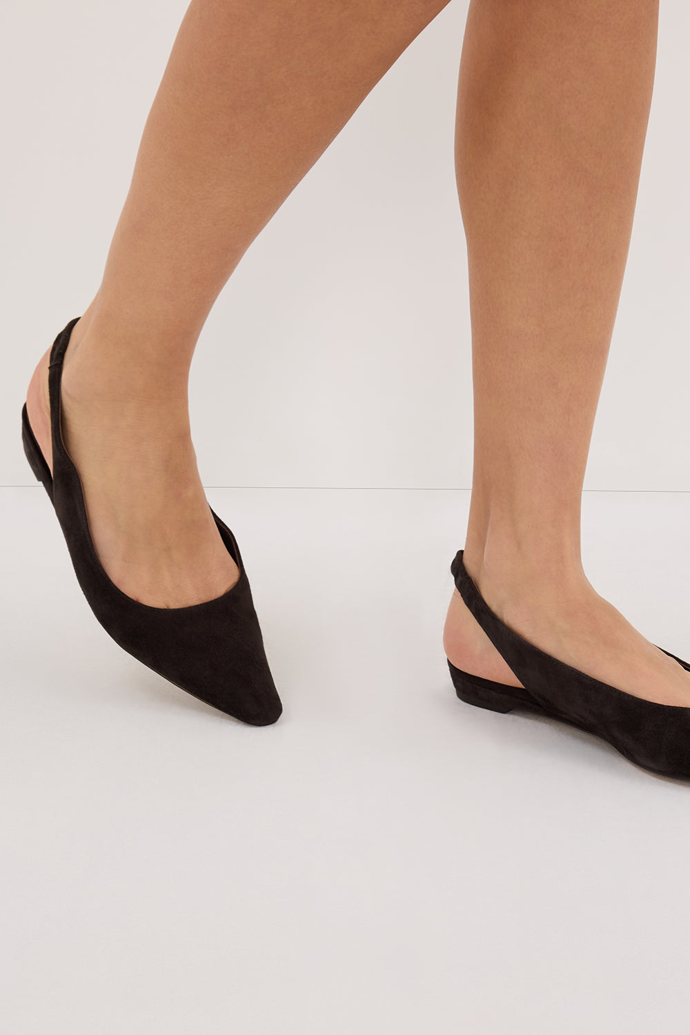 ALIAS MAE HAZEL CHOC SUEDE SLINGBACK FLAT