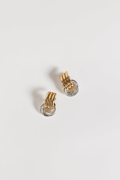 HEAVEN MAYHEM MINI KNOT MIXED EARRING