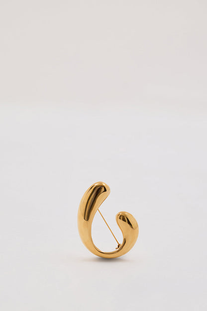 HEAVEN MAYHEM TWIST BROOCH GOLD