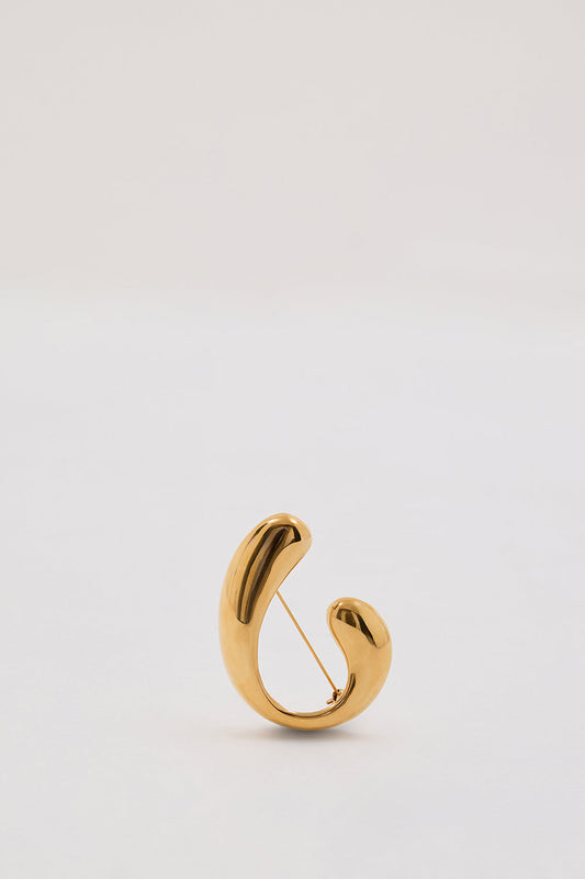 HEAVEN MAYHEM TWIST BROOCH GOLD