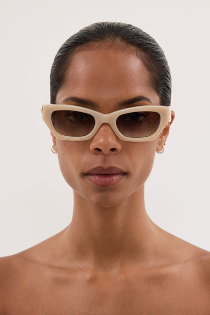 LUV LOU THE SUTTON NUDE HAZE SUNGLASSES