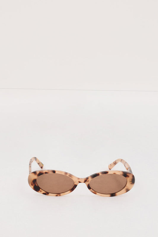 LUV LOU THE MORGAN CREAM TORT SUNGLASSES