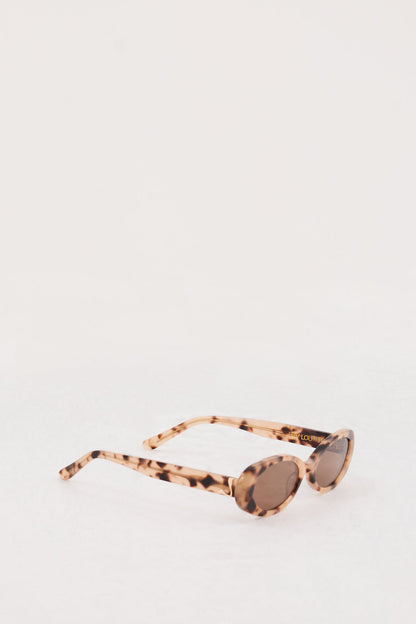 LUV LOU THE MORGAN CREAM TORT SUNGLASSES
