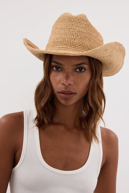 LACK OF COLOR RAFFIA COWBOY NATURAL