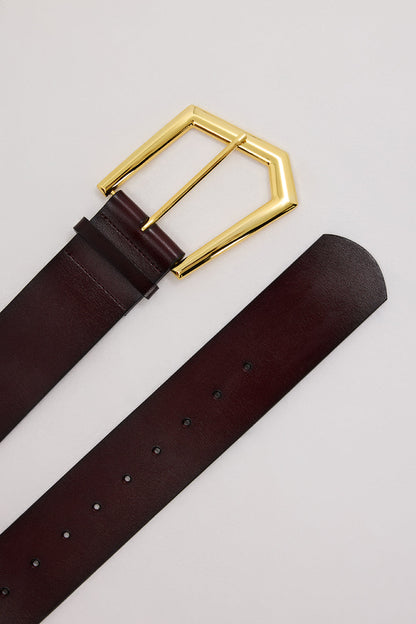 NOAH THE LABEL PLUM WIDE BELT