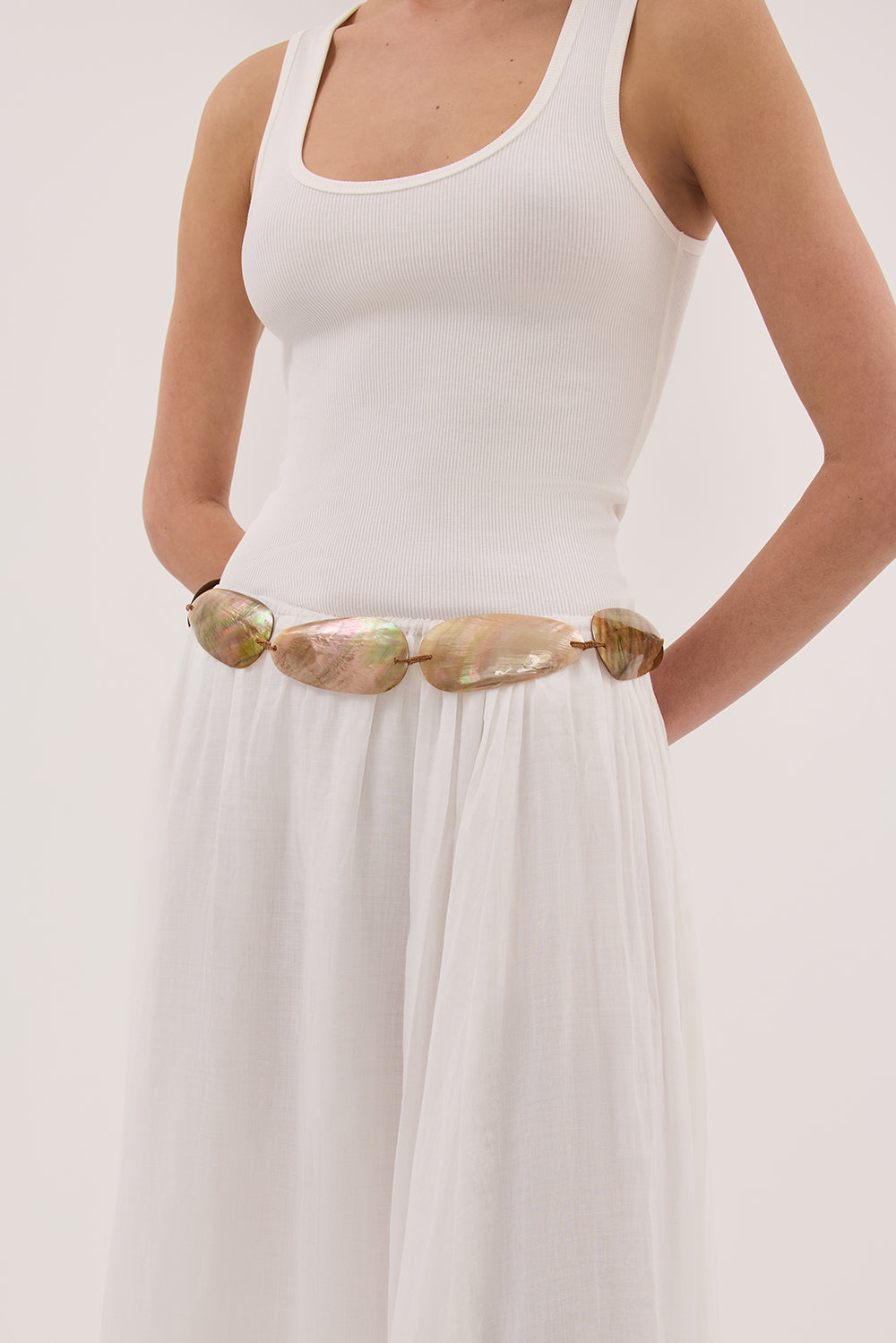 BALI TAILOR LA PAREO IVORY BELT 001