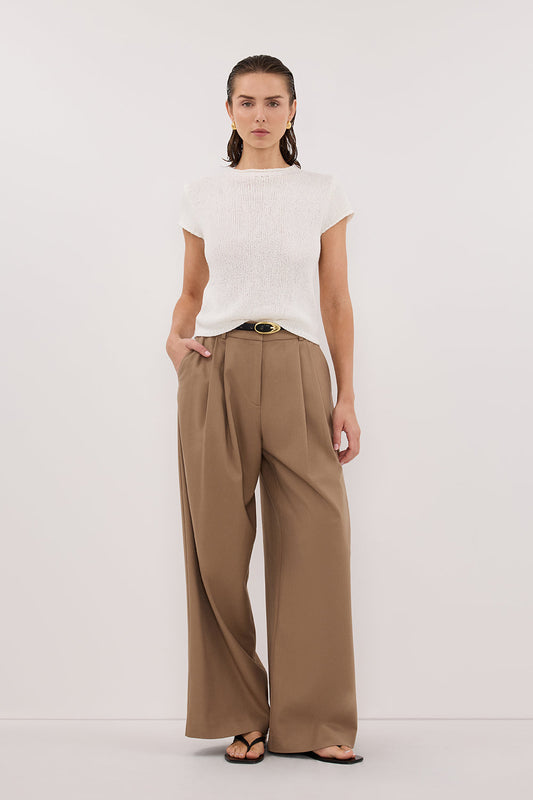 LEO OFF WHITE KNIT TOP