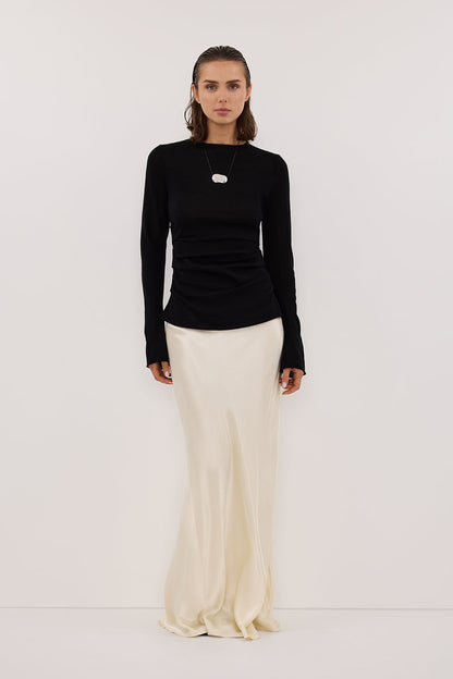 NICO BLACK MERINO KNIT TOP