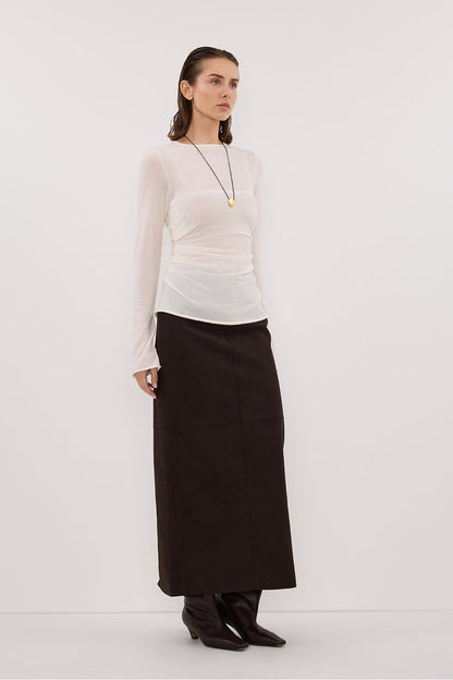 NICO OFF WHITE MERINO KNIT TOP