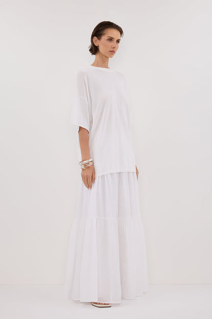 JACKI IVORY OVERSIZED KNIT TEE