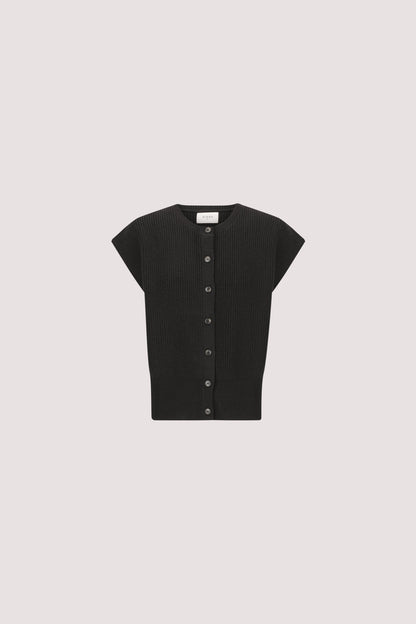 KATE BLACK KNIT VEST