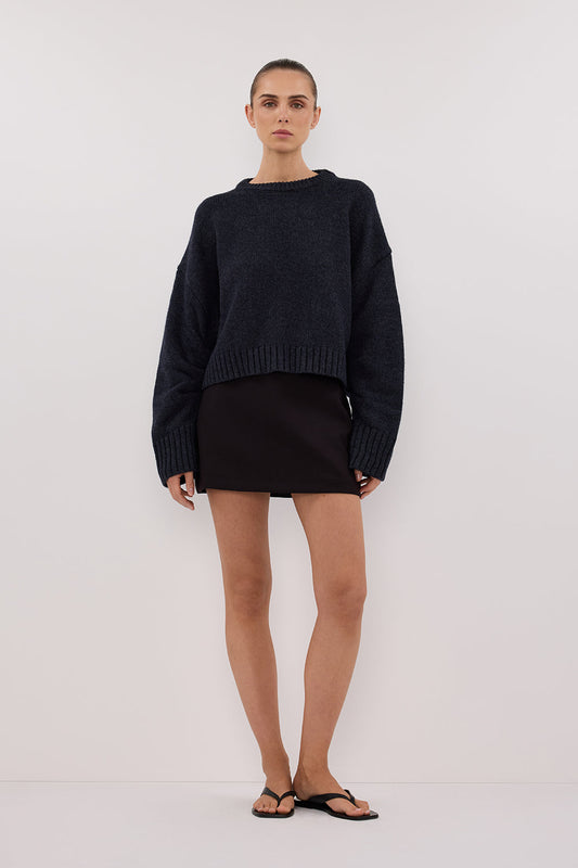 AMY INK CREW NECK KNIT JUMPER