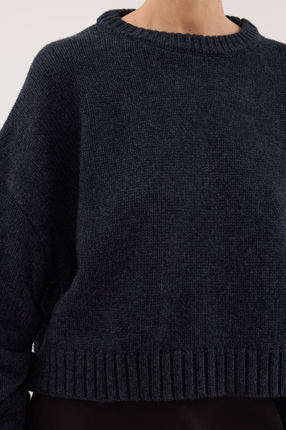 AMY INK CREW NECK KNIT JUMPER