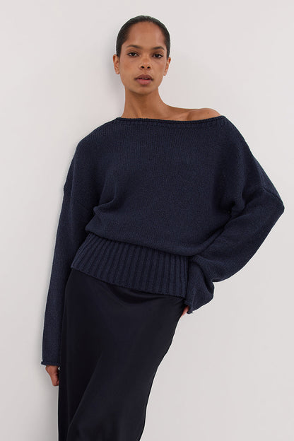 JULES INK LONG SLEEVE KNIT TOP