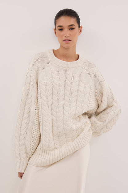 TOM CREAM CABLE LONGLINE JUMPER