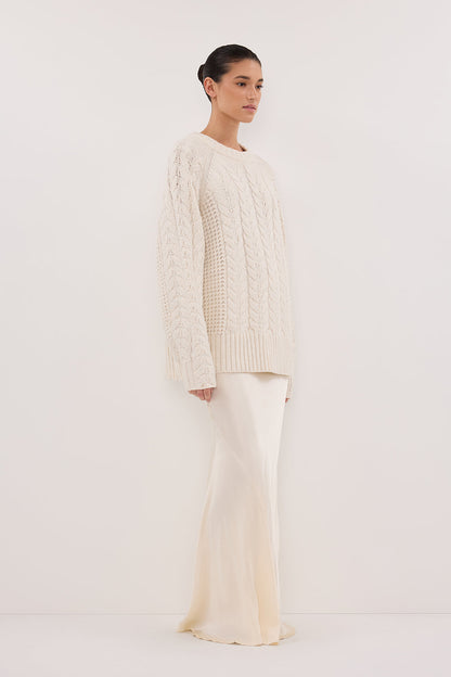 TOM CREAM CABLE LONGLINE JUMPER
