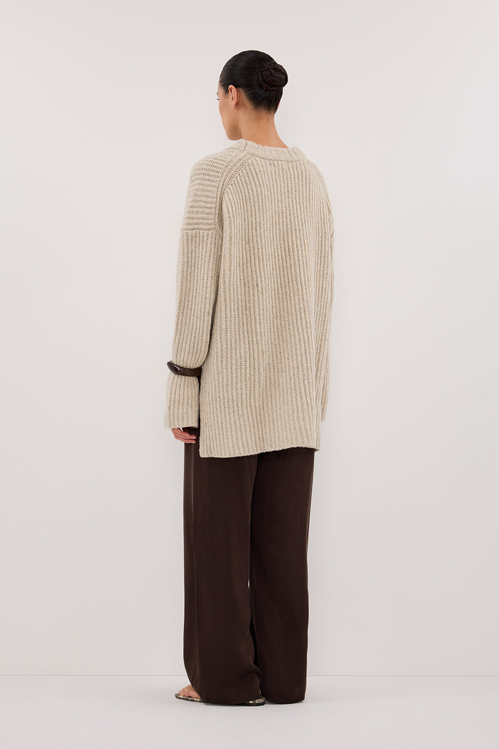 INDIA CREAM MARLE KNIT JUMPER