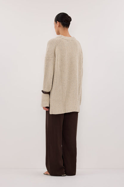 INDIA CREAM MARLE KNIT JUMPER