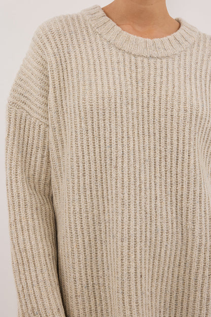 INDIA CREAM MARLE KNIT JUMPER