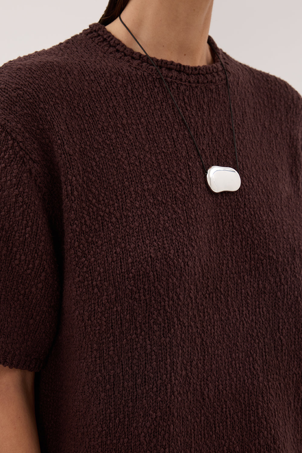 SUE CHOC OVERSIZED KNIT TEE