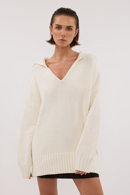 FRANKIE OFF WHITE SAILOR JUMPER