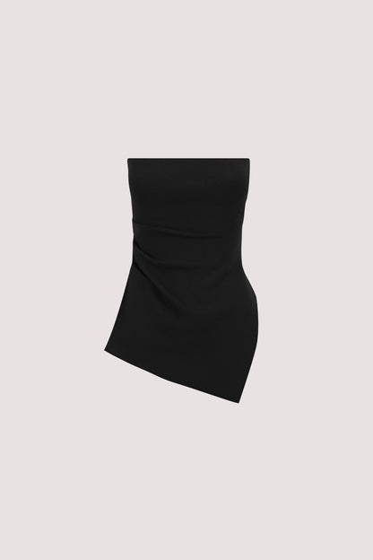 LUKE BLACK LONGLINE BANDEAU TOP